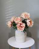 Real Touch Peach Mauve Peony 20.5" - 2