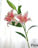 Casablanca Real Touch Large Lily Single Stem - Pink