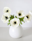 Real Touch White Anemone 17.5” - 2