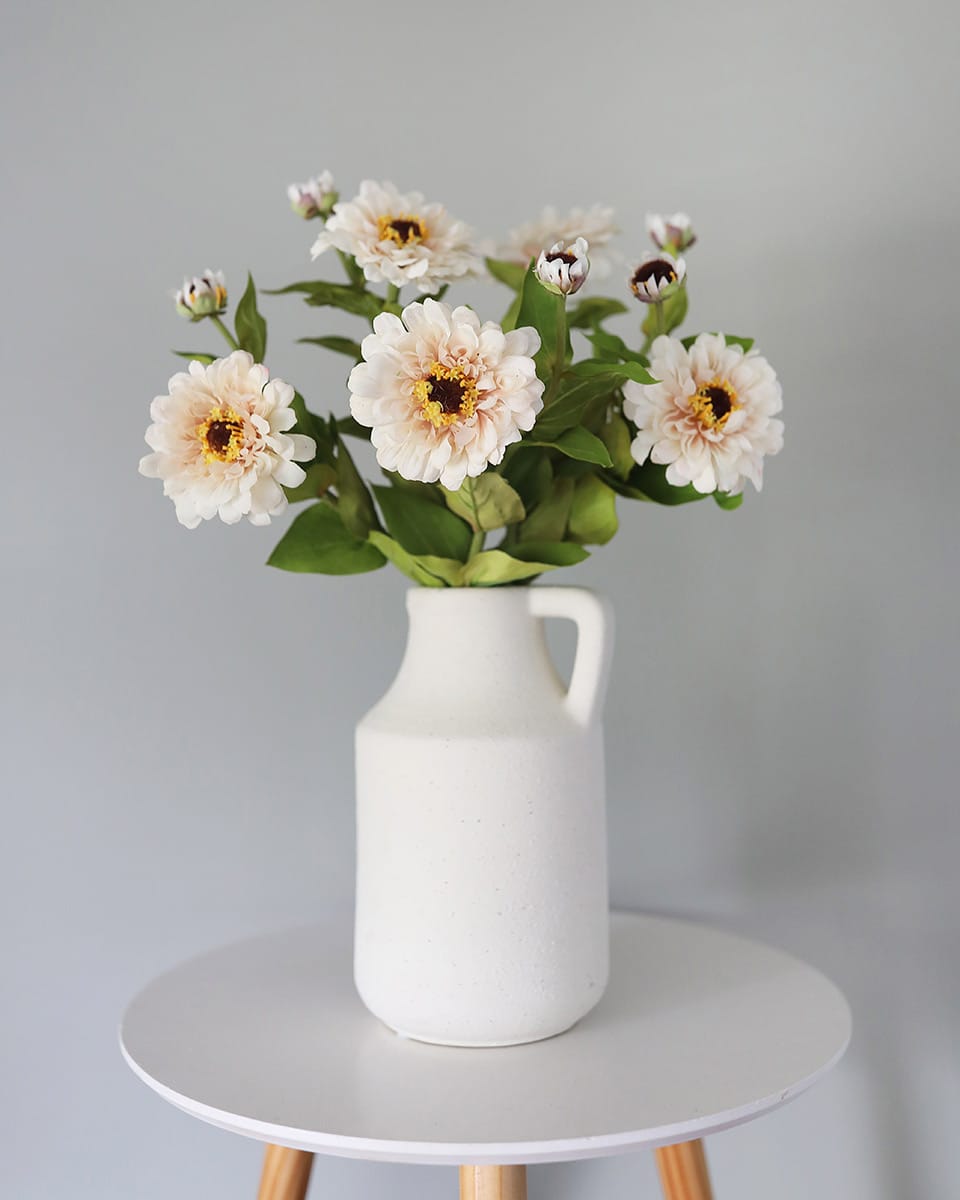 Real Touch Blush Pink Zinnia 24.5" Secondary image