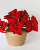 Artificial Red Poinsettia 24” - 2