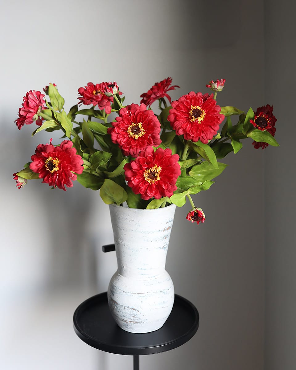 Real Touch Red Zinnia 24.5" Secondary image
