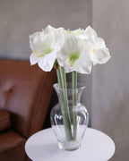 White Artificial Amaryllis 19.5” - 2
