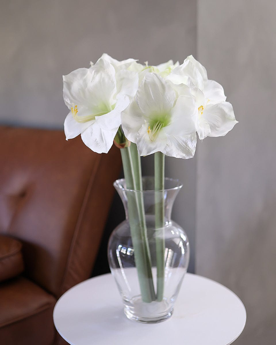 White Artificial Amaryllis 19.5” - 2