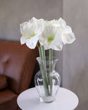 White Artificial Amaryllis 19.5” - 2