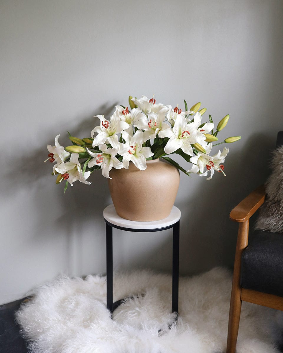 White Stargazer Lily 29" Secondary image