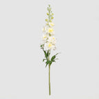 Silk Delphinium Single Stem - White