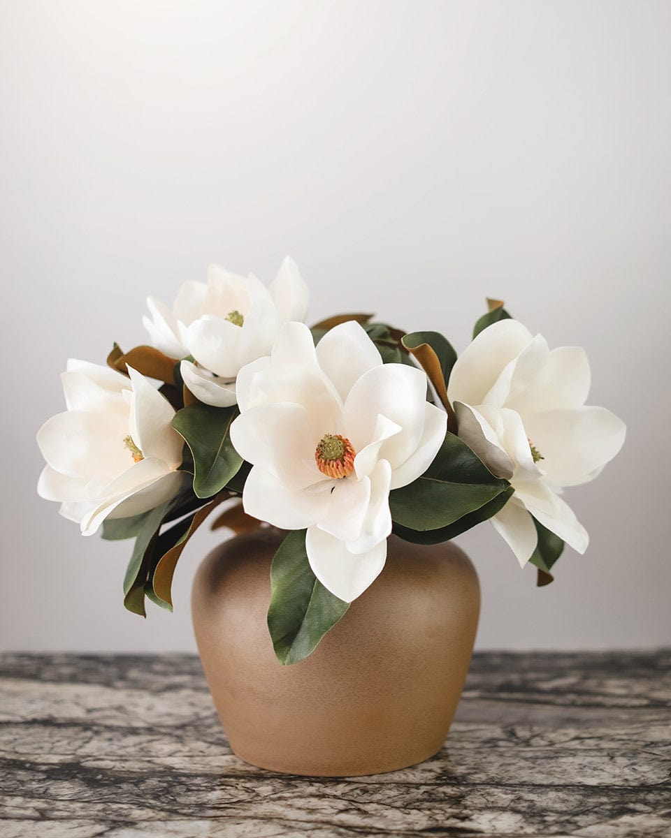White Faux Magnolia 29" - 3