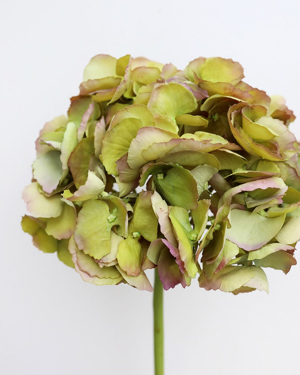 Artificial Green Hydrangea 19" - 3