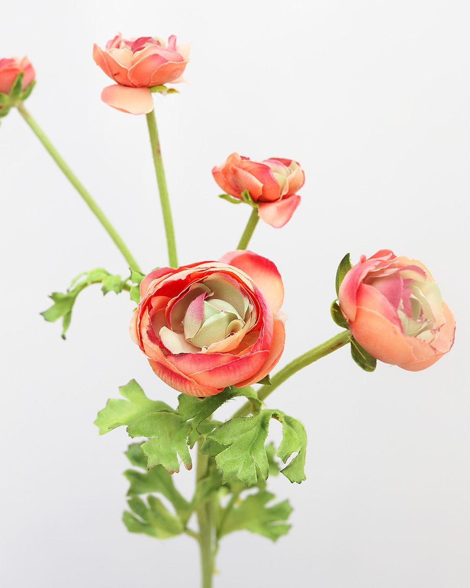 Real Touch Coral Ranunculus 22” - 3