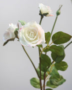 White Floribunda Rose Spray 19” - 3