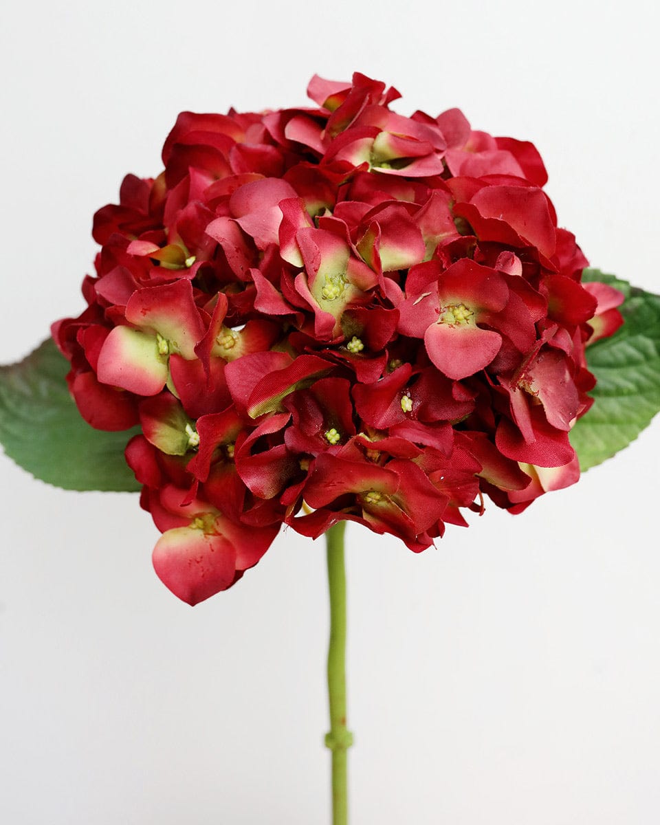 Real Touch Red Hydrangea 18” - 3