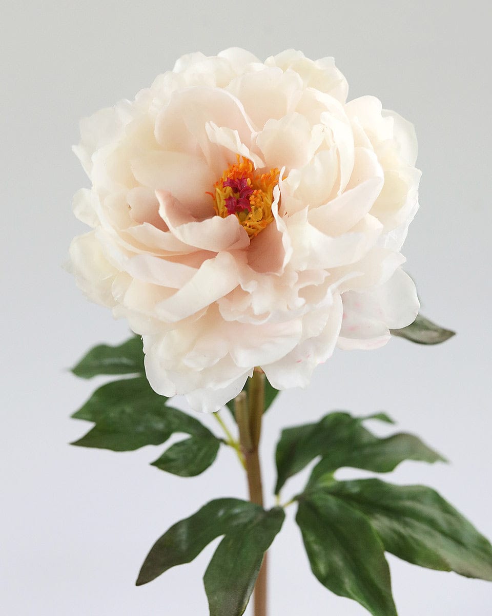Real Touch Pale Blush Peony 20.5" - 3