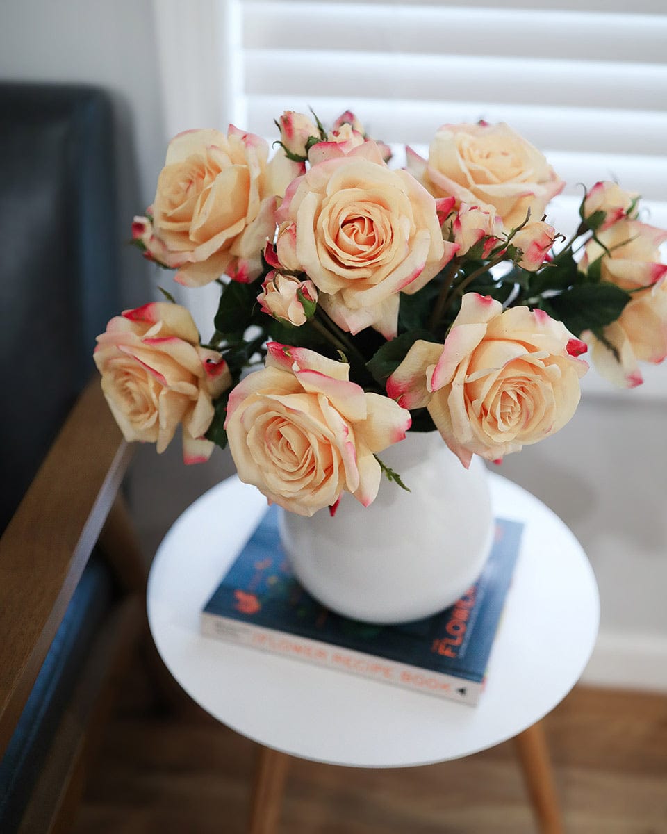 Real Touch Prestige Peach Rose 22" - 3