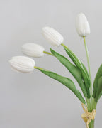 Real Touch White Tulip Bundle 15" - 3