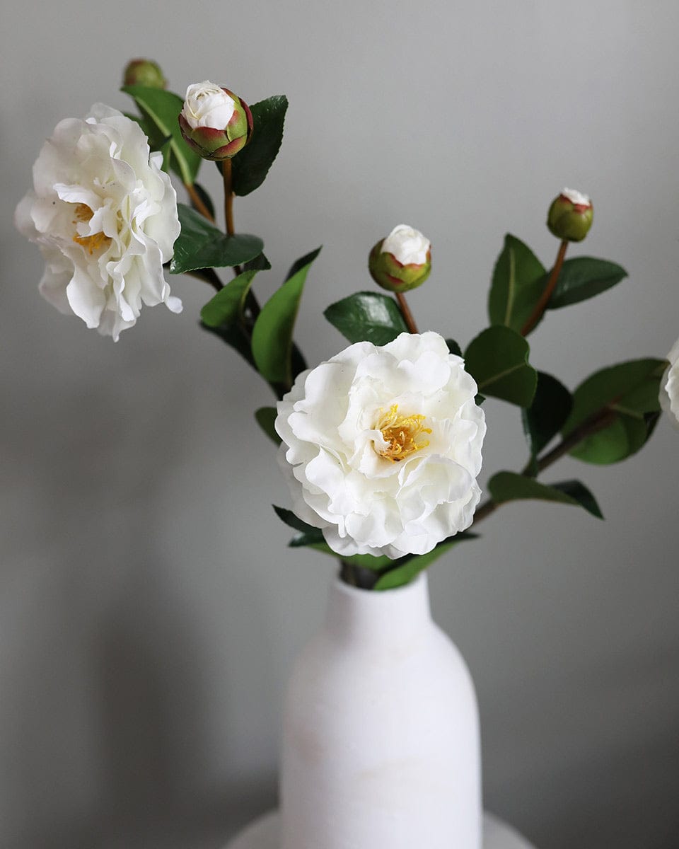 Real Touch White Camellia 28.5” - 3