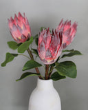 Burgundy Faux King Protea 23.5" - 4