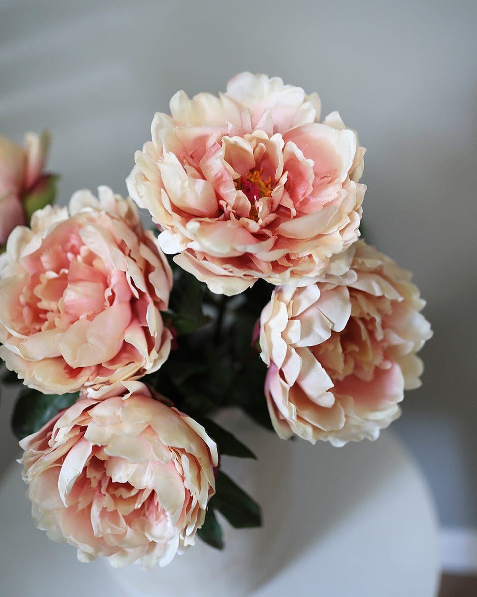 Real Touch Peach Mauve Peony 20.5" - 4