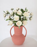 White Floribunda Rose Spray 19” - 4