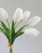 Real Touch White Tulip Bundle 15" - 4