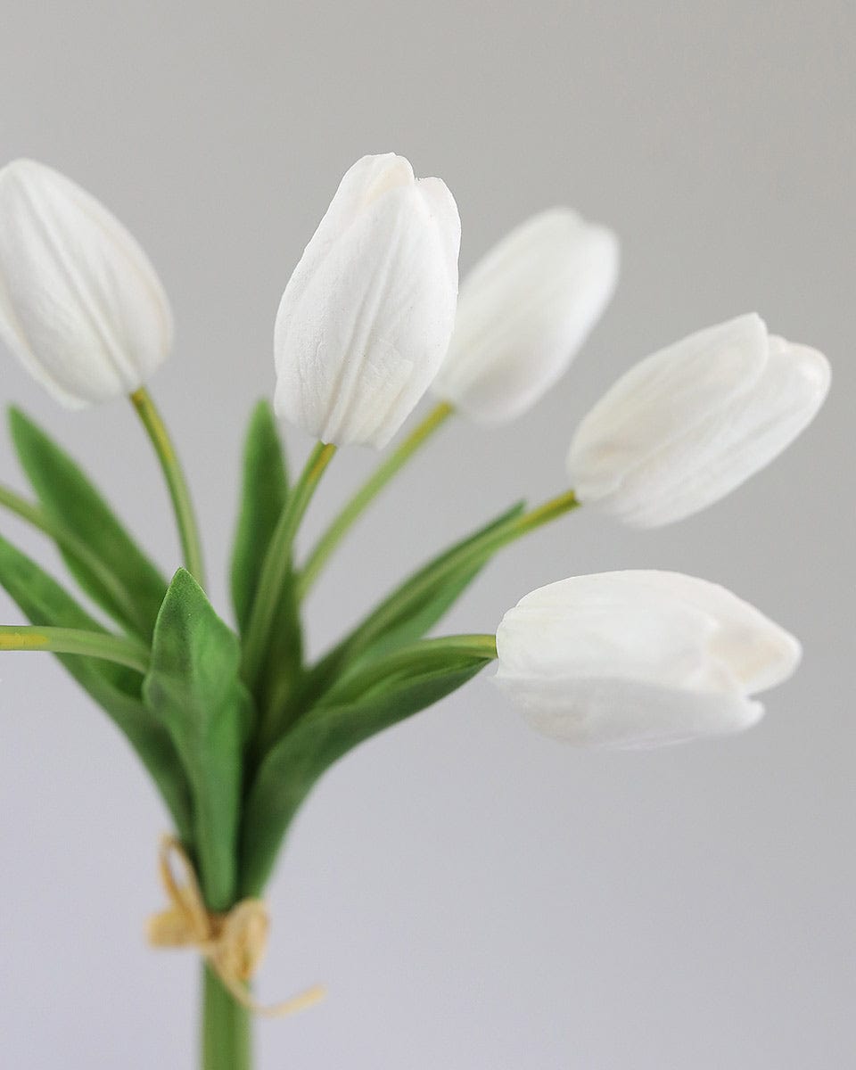 Real Touch White Tulip Bundle 15" - 4