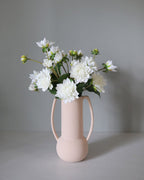 White Artificial Dahlia 22" - 4