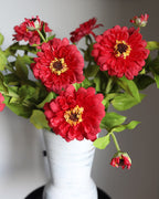 Real Touch Red Zinnia 24.5" - 4