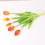 5 Real Touch Rubber Tulip Bundle - Sunset