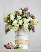 Artificial White Lilac 22.5" - 4