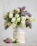 Artificial White Lilac 22.5" - 4