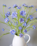 Blue Silk Cornflower 36" - 5