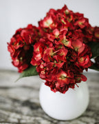 Real Touch Red Hydrangea 18” - 5