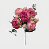 21.5-in Silk Peony Stem Bundle - Mixed Pink