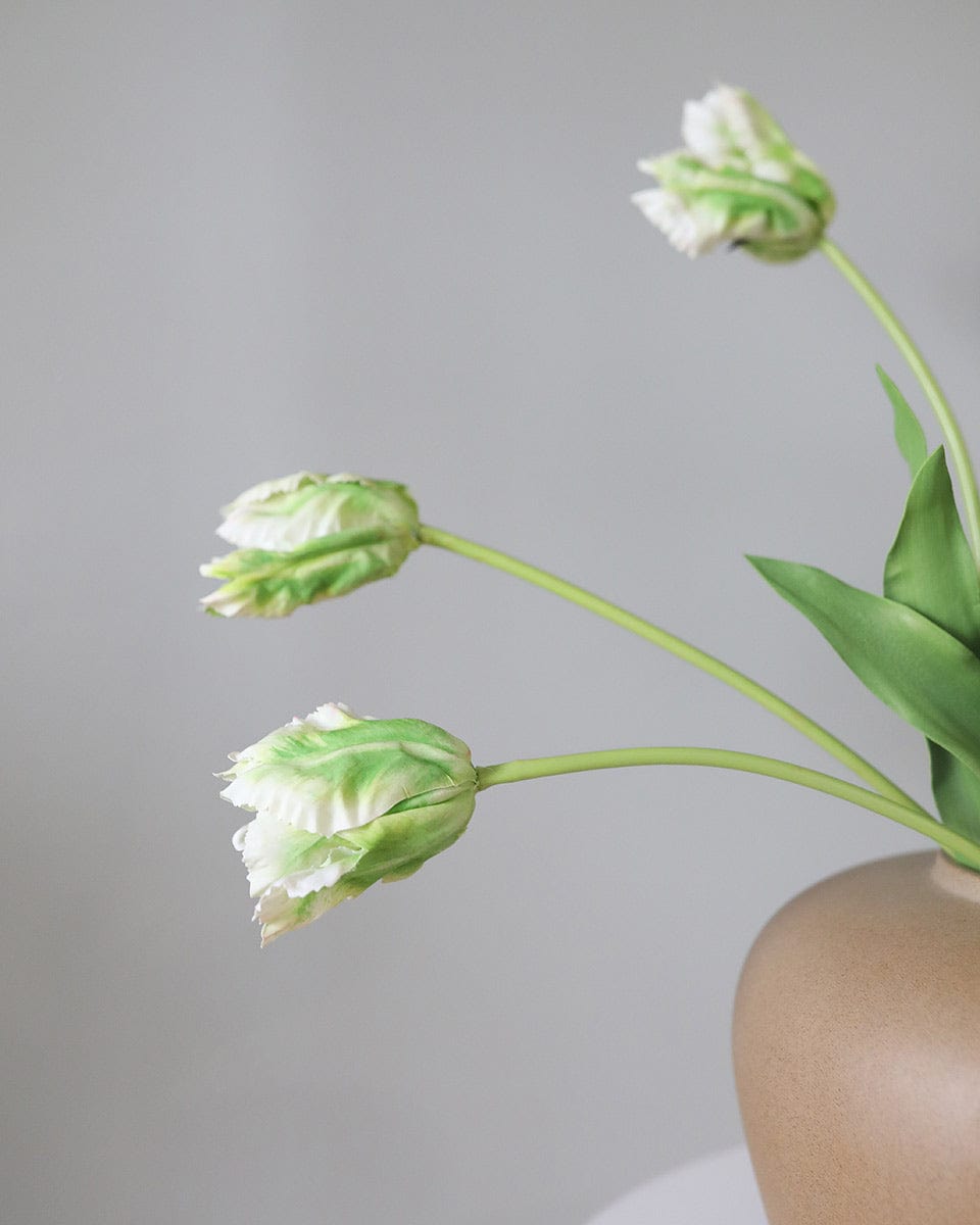 Real Touch Green Parrot Tulip 22.5" - 4