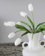 Real Touch White Tulip Bundle 15" - 5