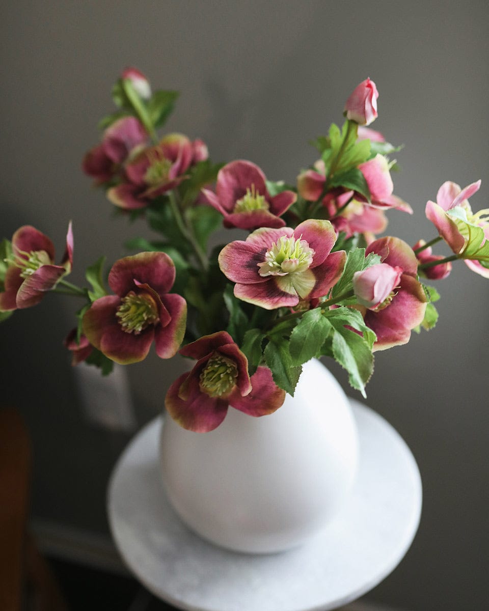 Real Touch Mauve Pink Hellebore 18" - 5