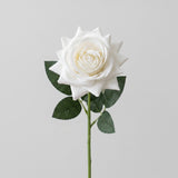 Real Touch Rose Single Stem - White