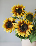 Artificial Yellow Sunflower 35" - 5