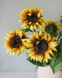 Artificial Yellow Sunflower 35" - 5