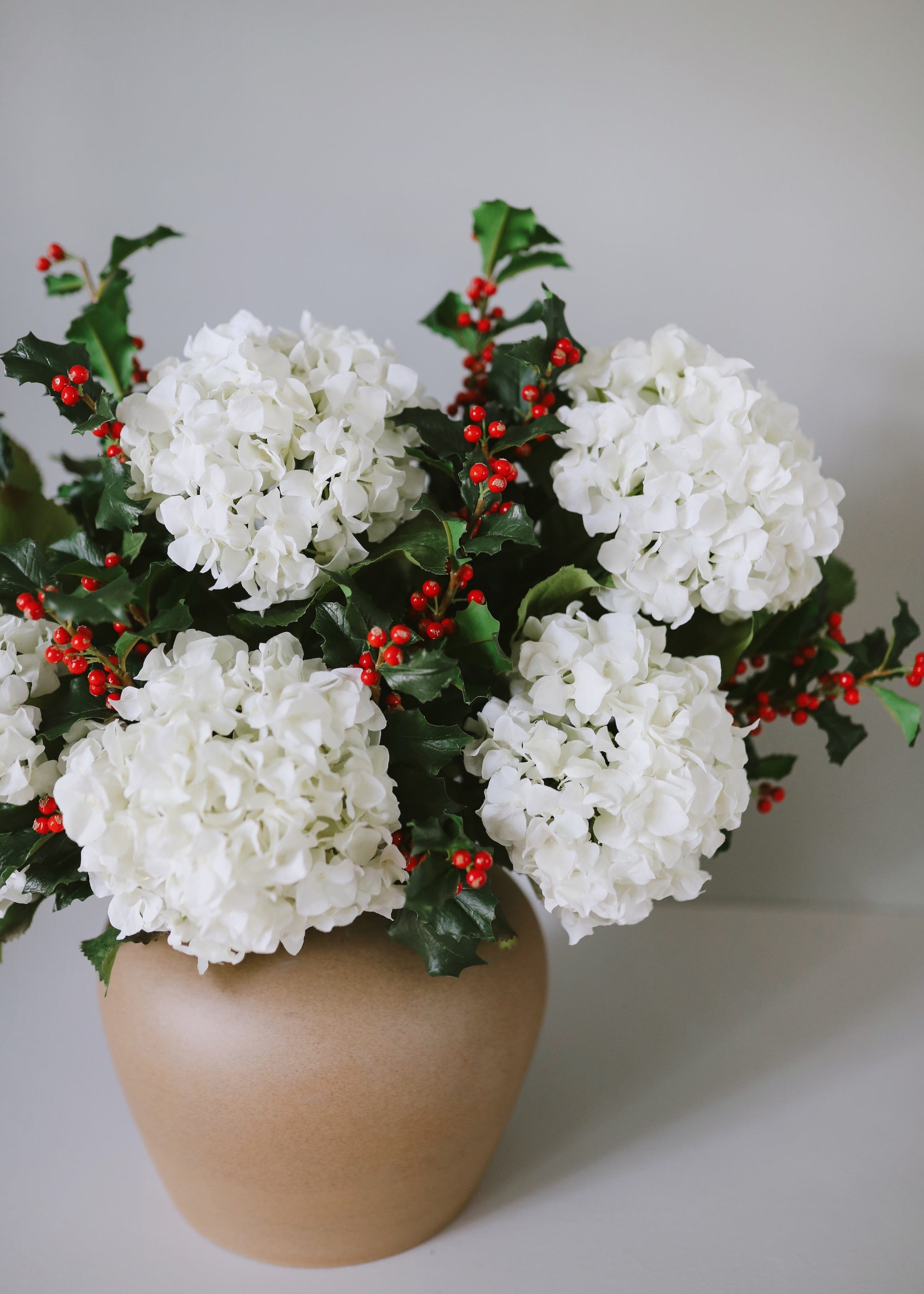White Double Hydrangea 36" - 6