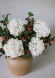White Double Hydrangea 36" - 6