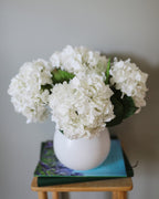 Real Touch White Hydrangea 18” - 6