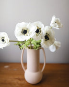 Real Touch White Anemone 17.5” - 6