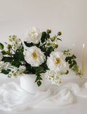 Artificial White Lilac 22.5" - 7