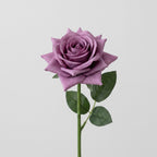 Real Touch Rose Single Stem - Purple