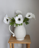 Real Touch White Anemone 17.5” - 7