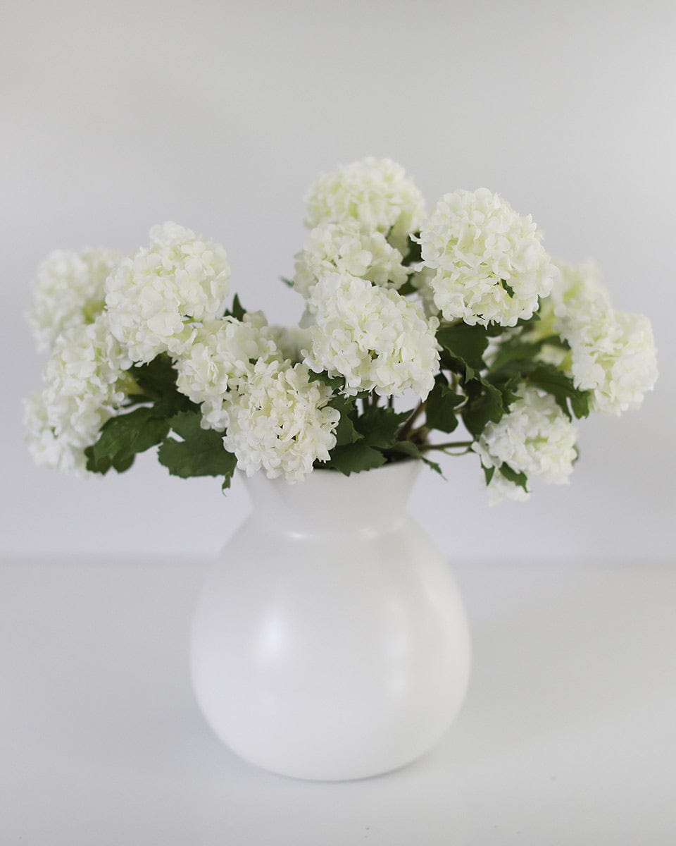 White Faux Snowball 21.5" - 7