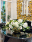 White French Style Real Touch Gold Vase Arrangement - Flovery