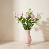 Real Touch Lisianthus Stem | Faux Eustoma with Bud and Foliage - Light Pink (extra)