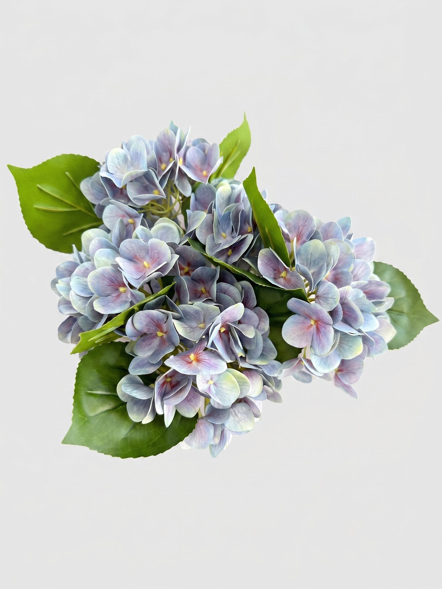 Real Touch Hydrangea Stem, Lifelike Faux Hydrangea Cluster - Blue (extra)